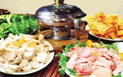 Chicken & mushroom hot pot